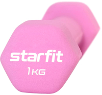 Гантель Starfit DB-201 (1кг, розовый пастель) - 