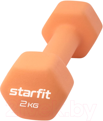 Гантель Starfit DB-201 (2кг, оранжевый пастель)