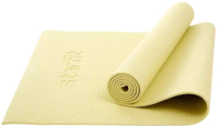 Коврик для йоги и фитнеса Starfit FM-101 PVC (173x61x0.6см, желтый пастель) - 