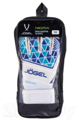 Перчатки вратарские Jogel Nigma Pro Edition-NG Roll Negative (белый, р-р 7)