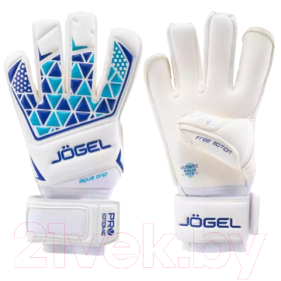 Перчатки вратарские Jogel Nigma Pro Edition-NG Roll Negative (белый, р-р 9)