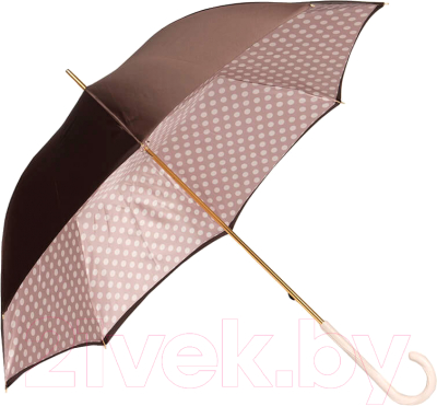 Зонт-трость Pasotti Marrone Pois Ivory Original