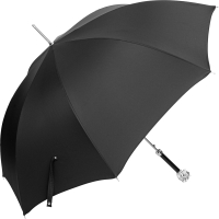 Зонт-трость Pasotti Leone Silver Oxford Black - 