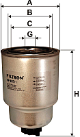 

Топливный фильтр, PP857/1