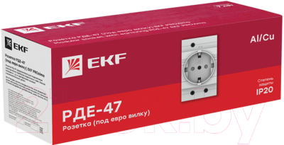 Розетка на DIN-рейку EKF Mdse-47-pro