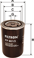 

Топливный фильтр Filtron, PP861/3