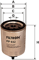 Топливный фильтр Filtron PP932 - 