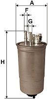 

Топливный фильтр Filtron, PP966/1