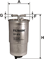 Топливный фильтр Filtron PP978 - 