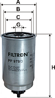 Топливный фильтр Filtron PP979/3 - 