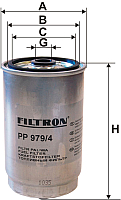 Топливный фильтр Filtron PP979/4 - 