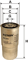 Топливный фильтр Filtron PP979 - 