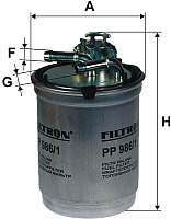 Топливный фильтр Filtron PP986/1 - 