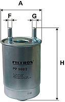 Топливный фильтр Filtron PP988/2 - 