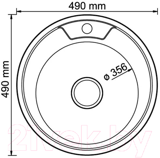Мойка кухонная Mixline Круг 528182