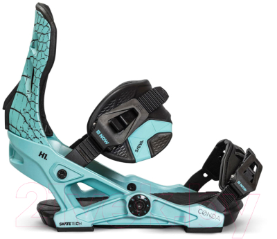 Крепления для сноуборда Now Snowboards 2021-22 Conda (S, бирюзовый)