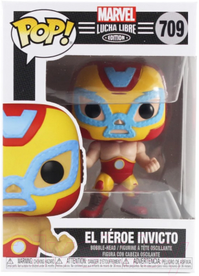 Набор фигурок коллекционных Funko POP! Bobble Marvel Luchadores Iron Man 53871 / Fun2549865