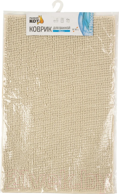 Изображение товара Коврик для ванной Рыжий кот Basic / 102320 (бежевый)