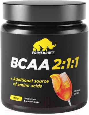 Аминокислоты BCAA Prime Kraft 2:1:1 (150г, апельсиновый спритц)