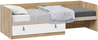 Односпальная кровать ТриЯ Марвин ТД-345.12.01 (глиняный серый/белый/яблоня беллуно) - 