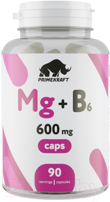 Комплексная пищевая добавка Prime Kraft Mg+B6 (90 капсул)
