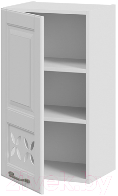 Шкаф навесной для кухни ТриЯ Скай В_72-40_1ДРД(L) (белоснежный софт)