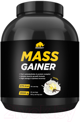 Гейнер Prime Kraft Iso Mass Gainer (3кг банка, ваниль)