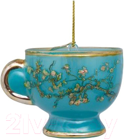 Елочная игрушка Vondels Van Gogh. Голубая чашка / 3207000060035 (голубой)
