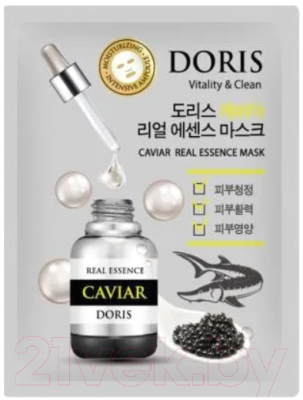 

Маска для лица тканевая Jigott, Doris Caviar Real Essence