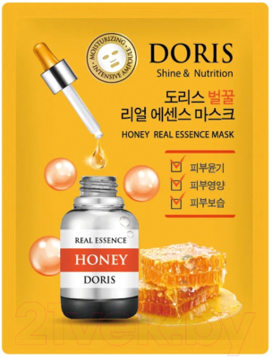 

Маска для лица тканевая Jigott, Doris Honey Real Essence