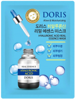 Маска для лица тканевая Jigott Doris Hyaluronic Acid Real Essence (25мл) - 