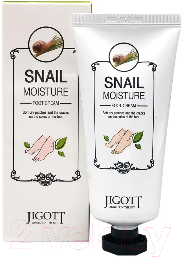 Крем для ног Jigott Муцин улитки Snail Moisture Foot Cream (100мл) — фото 2