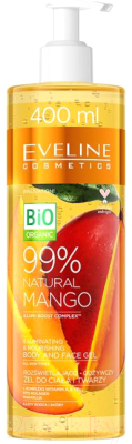 Гель для тела Eveline Cosmetics 99% Natural Mango Питательный восстанавливающий 3в1 (400мл)