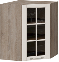 Шкаф навесной для кухни ТриЯ Скай со стеклом ВУ45_72-(40)_1ДРс (бежевый софт) - 