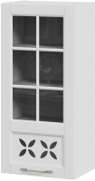 Шкаф навесной для кухни ТриЯ Скай В_96-45_1ДРДс(L) (белоснежный софт) - 