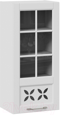 Шкаф навесной для кухни ТриЯ Скай В_96-45_1ДРДс(R) (белоснежный софт)