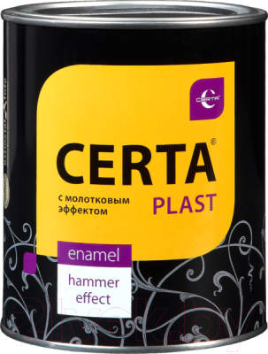 

Эмаль Certa, Черный, С молотковым эффектом 3в1