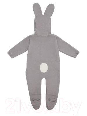 Комбинезон для малышей Amarobaby Pure Love Forest / AB-OD21-PLFO302/11-68 (серый, р. 68)