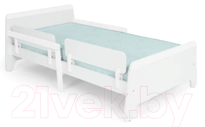 Односпальная кровать детская Nuovita Stanzione Nave lungo (белый/снежная береза)