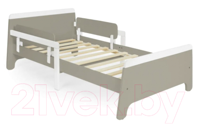 Односпальная кровать детская Nuovita Stanzione Nave lungo (муссон/белый)