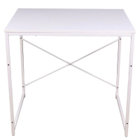 Письменный стол AksHome Opal (белый/белый металл) - 
