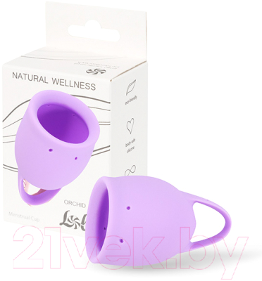 Менструальная чаша Lola Games Orchid / 4000-12lola  (20мл, сиреневый)
