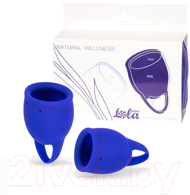 Набор менструальных чаш Lola Games Iris / 4000-01lola (синий)