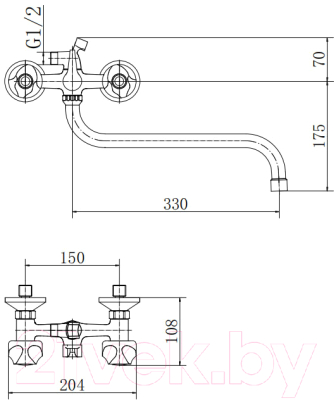 Изображение товара Смеситель Fashun A2226-2