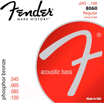 Струны для бас-гитары Fender 8060 45-100 Long Scale