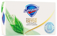 

Мыло твердое Safeguard, Natural Detox С Экстрактом Чайного дерева