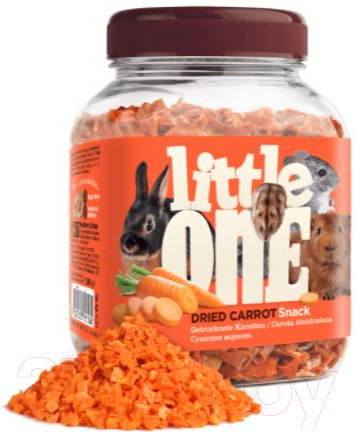 Лакомство для грызунов Mealberry Little One Сушеная морковь (200г) — фото 2
