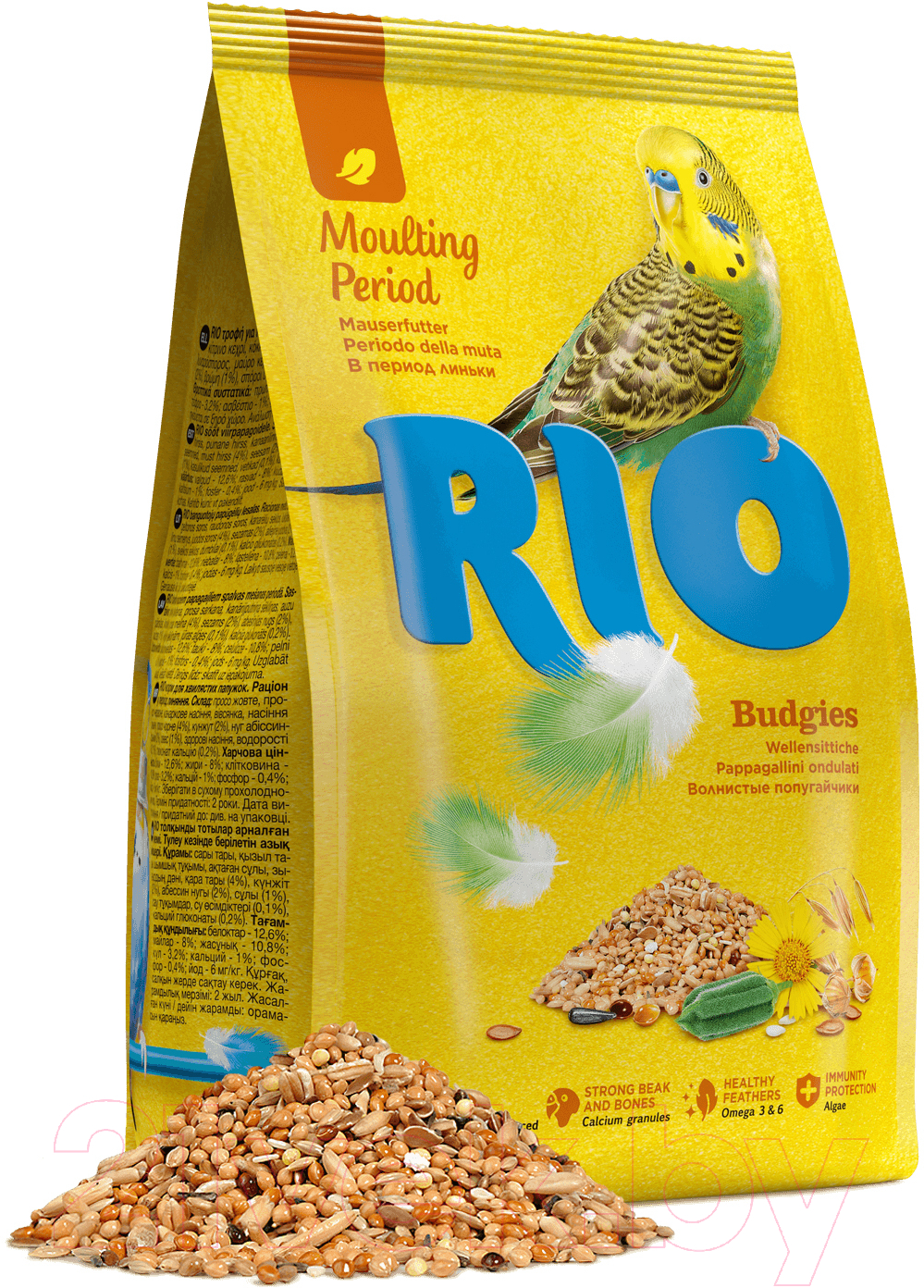 Корм для птиц Mealberry RIO для волнистых попугаев в период линьки (1кг) — фото 2