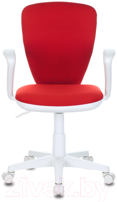 Кресло детское Бюрократ KD-W10AXSN (красный 26-22/пластик белый)