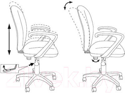Кресло детское Бюрократ KD-W10AXSN (малиновый Sticks 05 пластик белый)